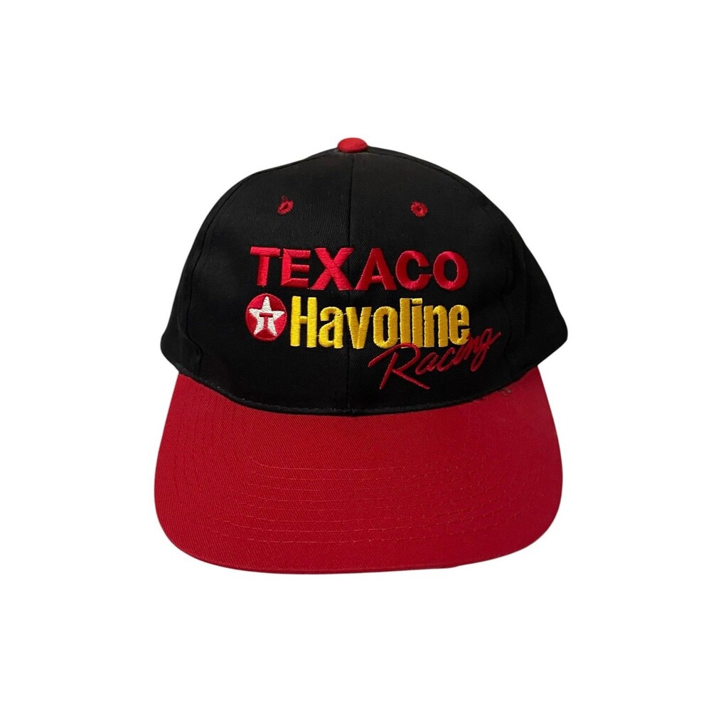 Vintage 90s NASCAR Texaco Havoline Racing Ernie Irvan Snapback Hat Cap